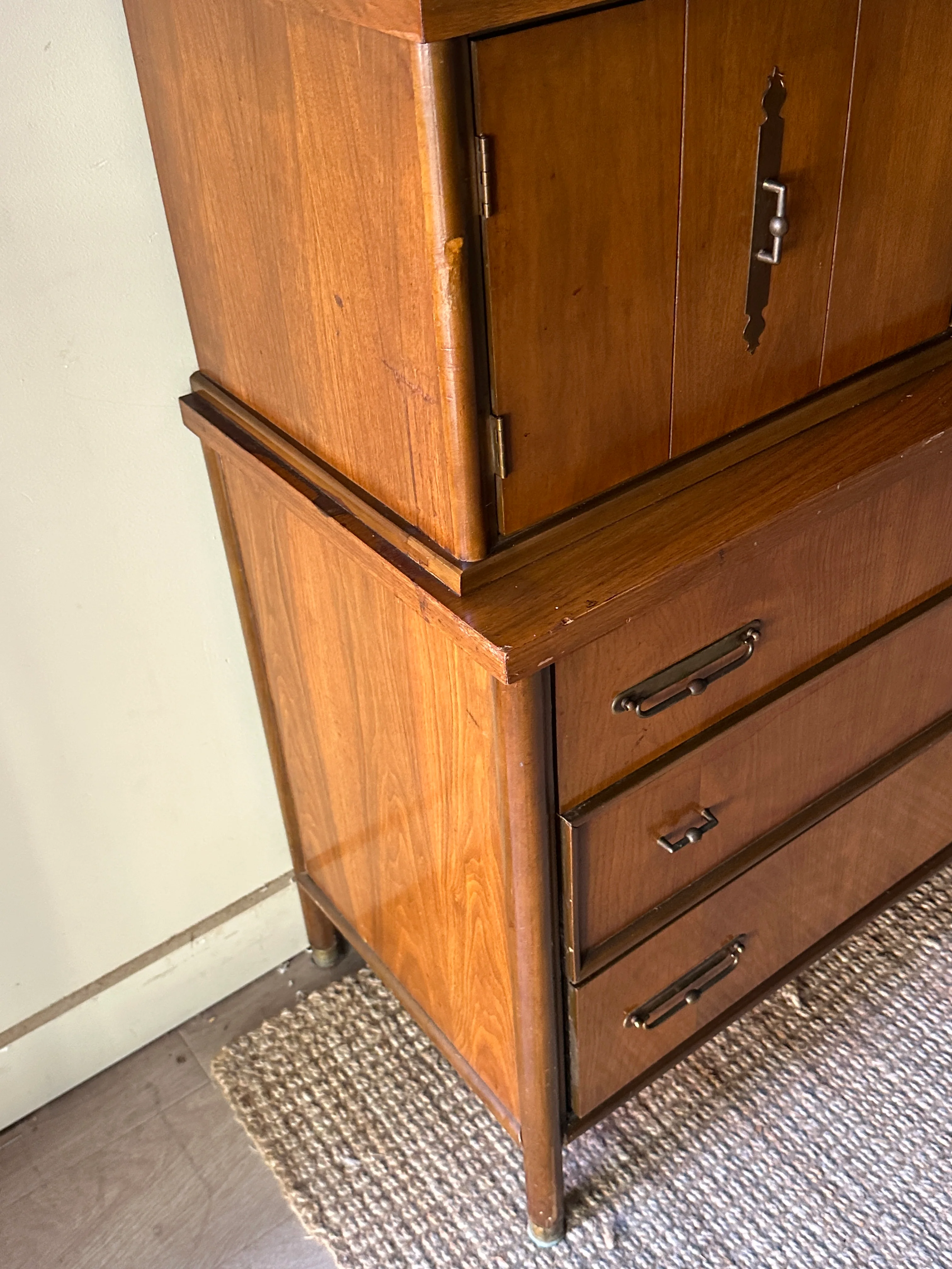 Walnut tallboy - Image 3