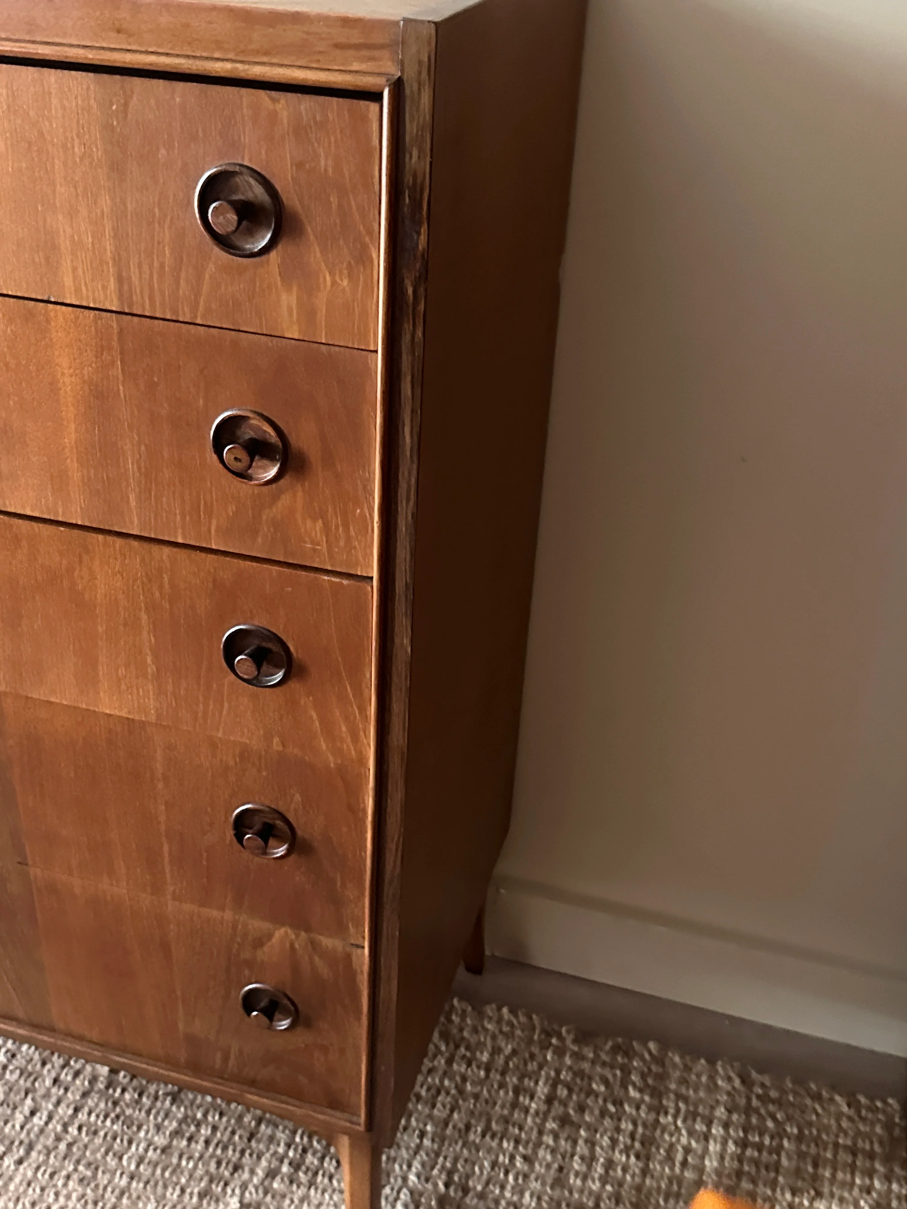 Kroehler walnut tallboy - Image 3