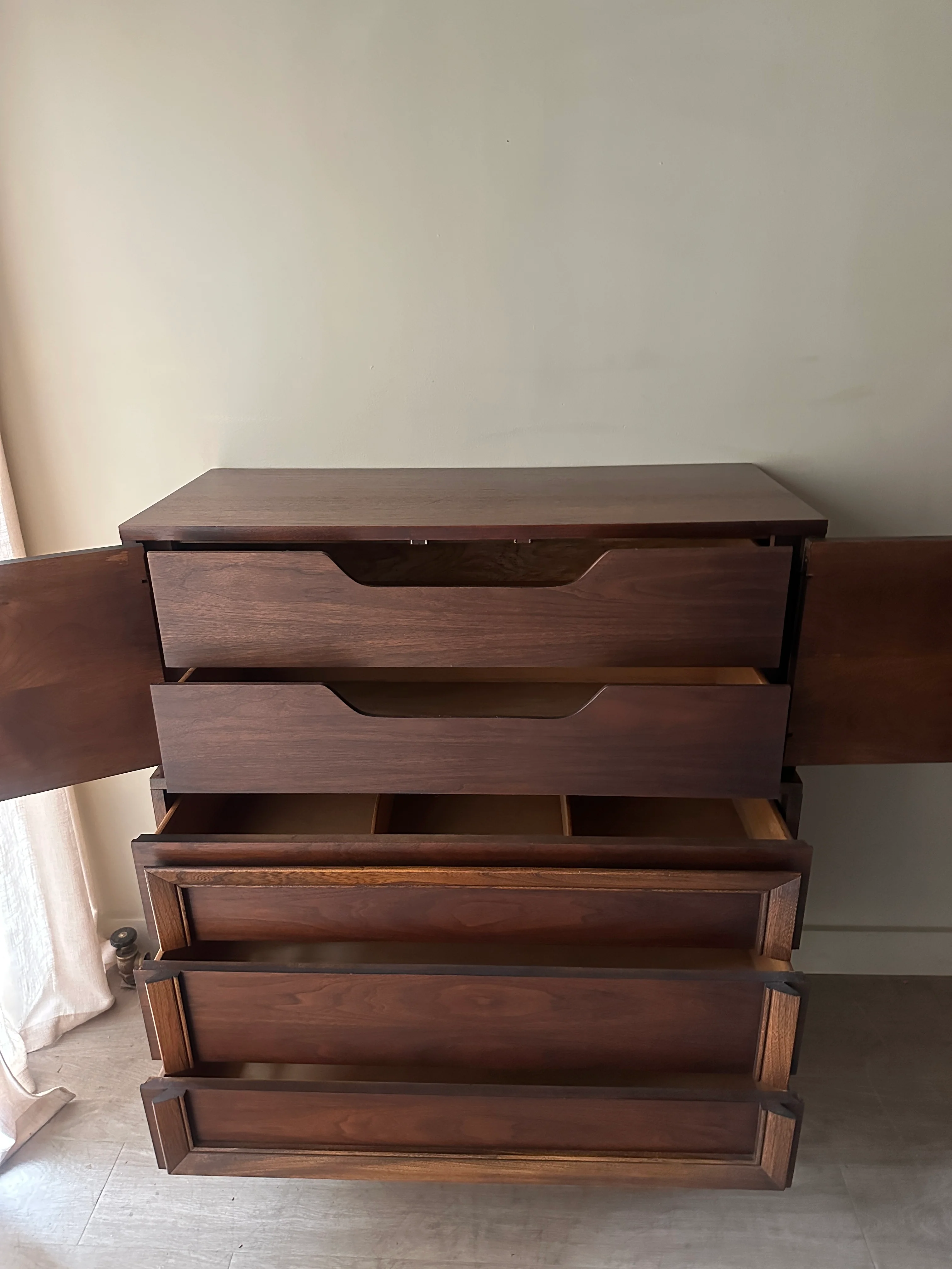 Walnut tallboy - Image 5