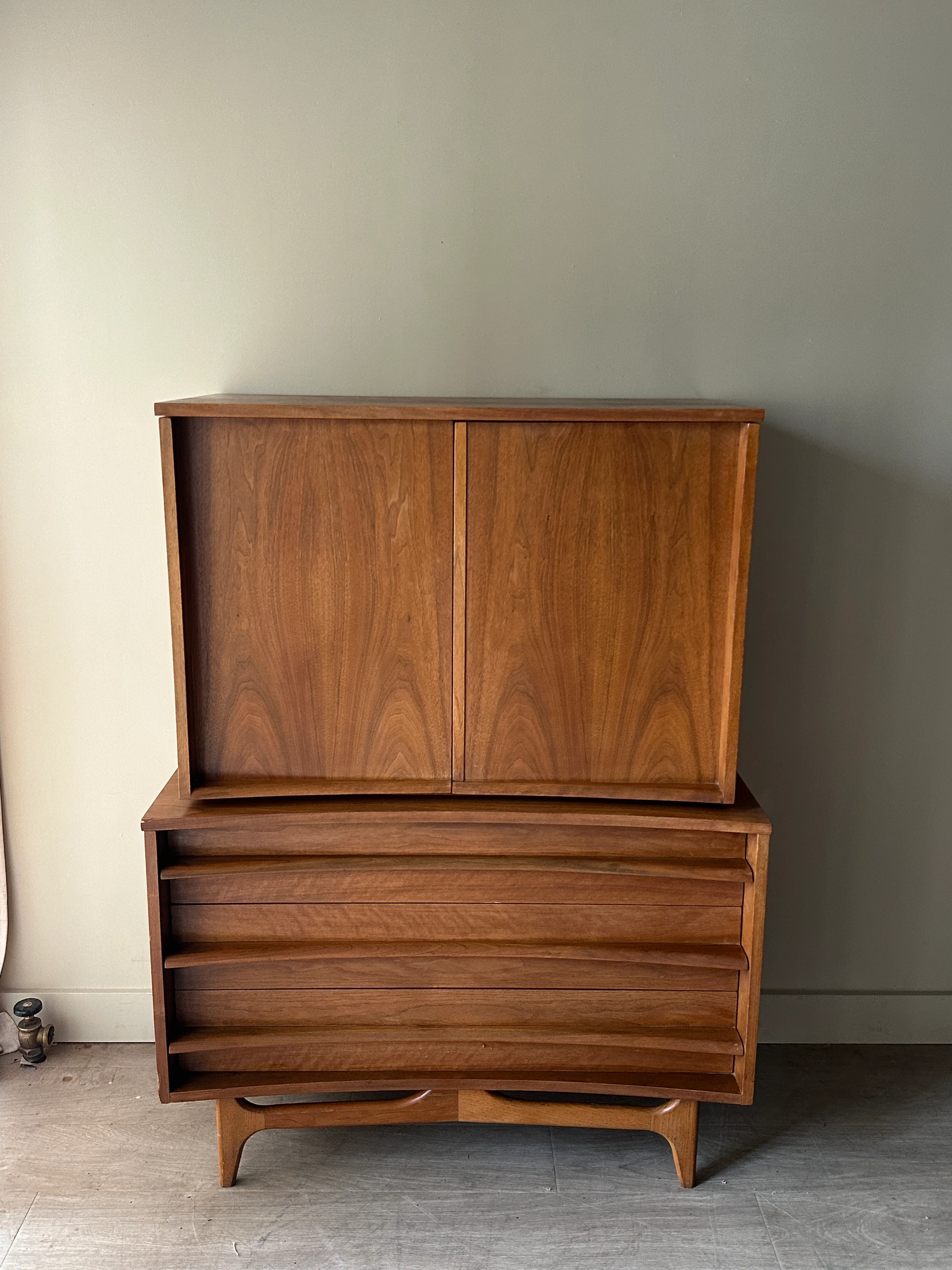 Walnut tallboy - Image 2