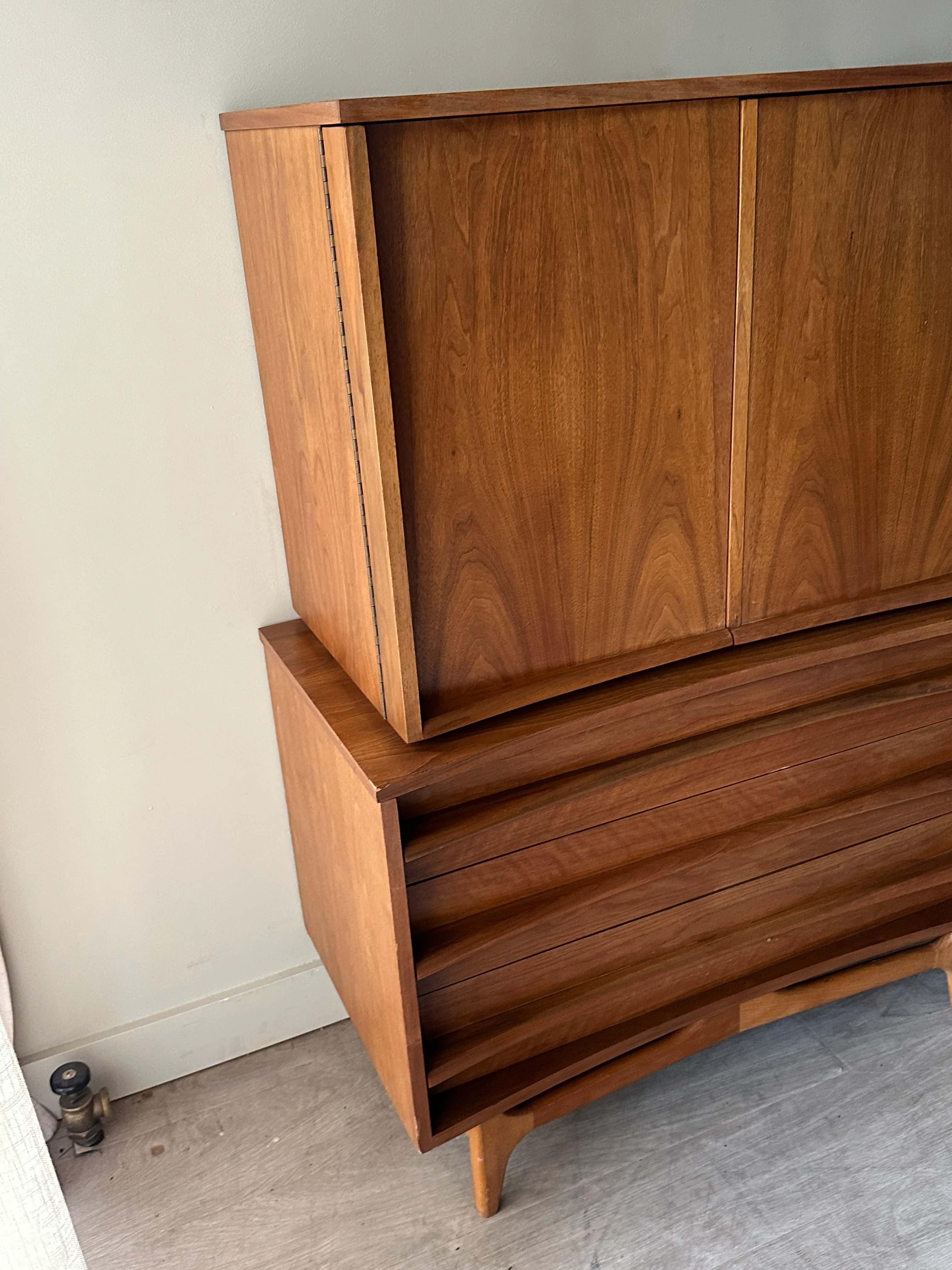 Walnut tallboy - Image 3