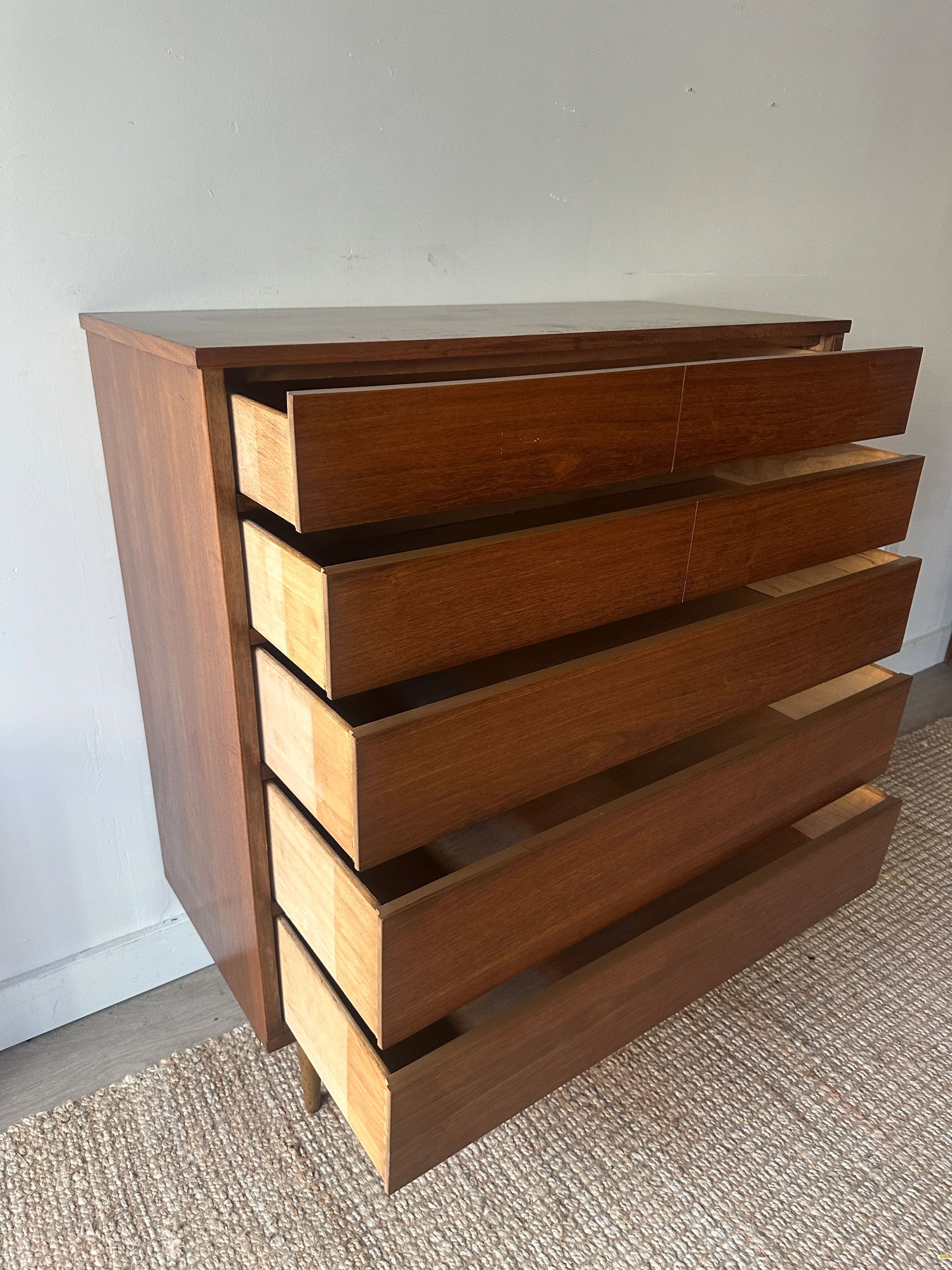 Walnut tallboy - Image 6