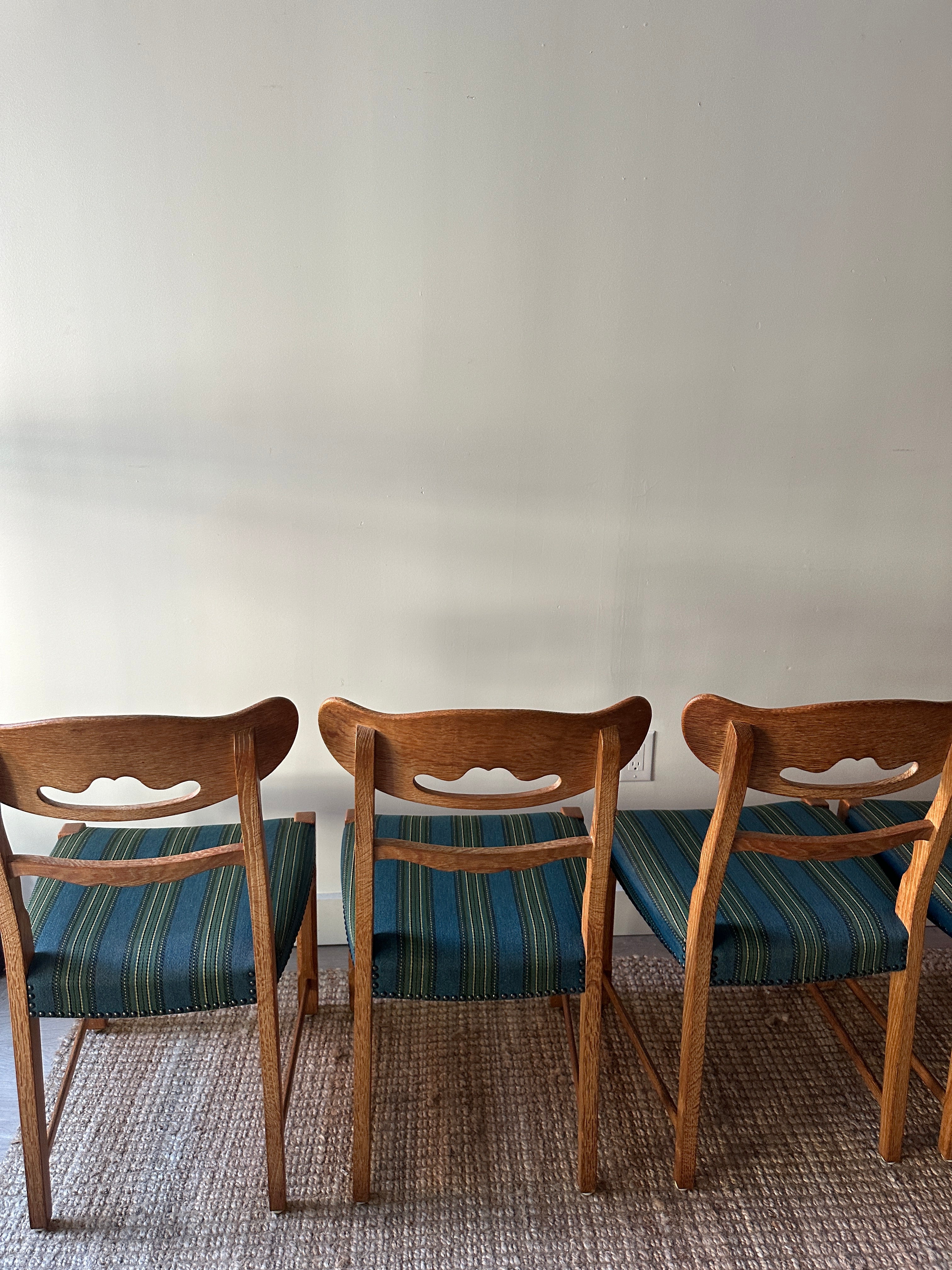 White oak wool and wool dining chairs sold in sets of 2 - Image 10