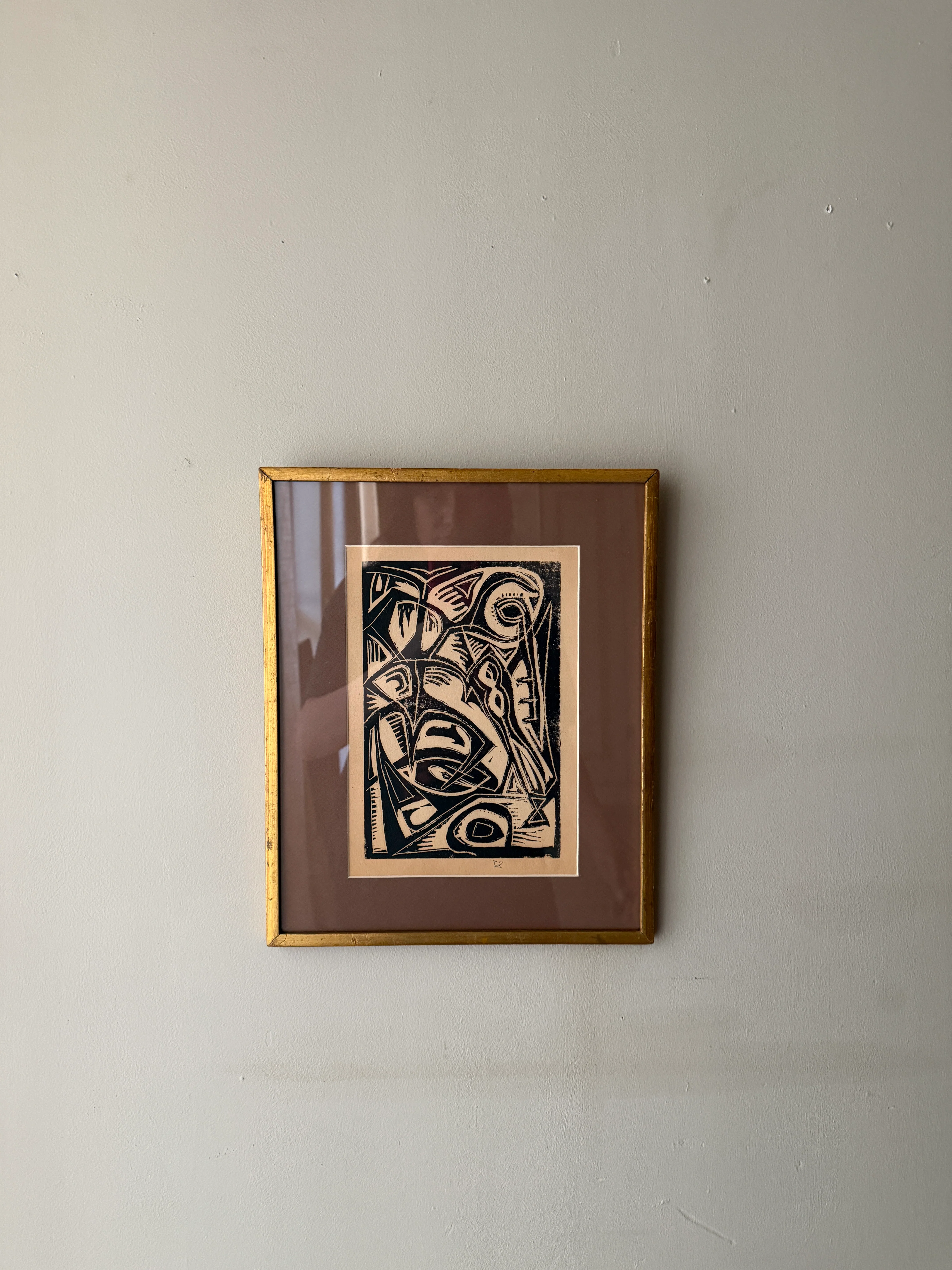 Woodblock print. Signed.